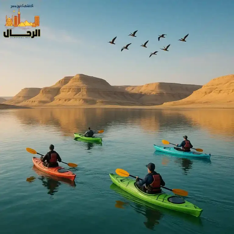 التجديف في بحيرات الفيوم – مغامرة مائية وسط الطبيعة 1 التجديف في بحيرات الفيوم – مغامرة مائية وسط الطبيعة