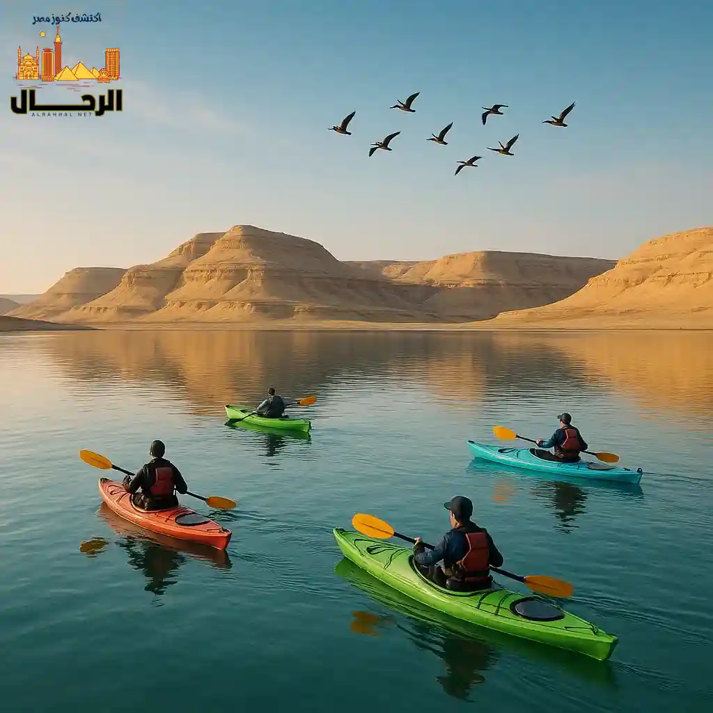 التجديف في بحيرات الفيوم – مغامرة مائية وسط الطبيعة