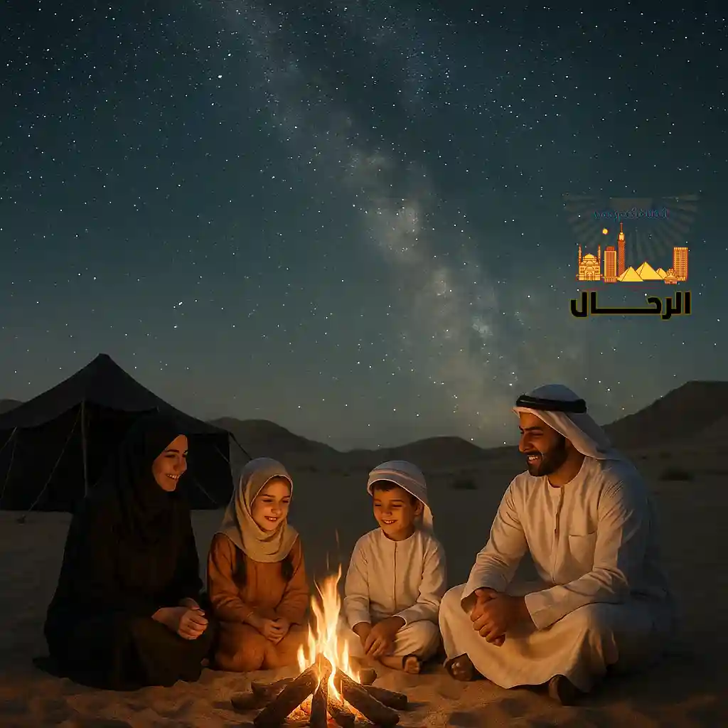 ليلة في الصحراء التخييم العائلي في الصحراء بين النجوم – مغامرة فريدة خارج الصندوق التخييم العائلي في الصحراء