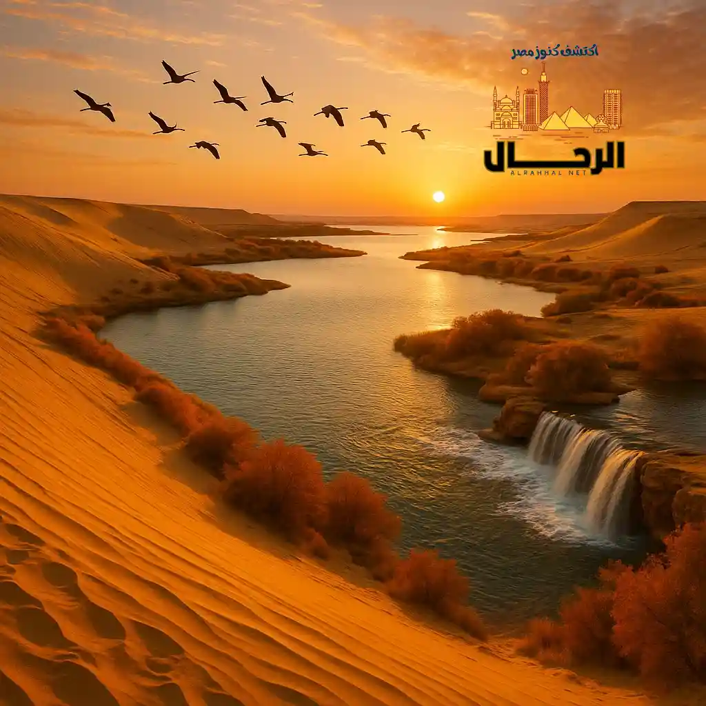 مناظر الخريف في وادي الريان رحلة عائلية بين الطبيعة والمياه المنعشة